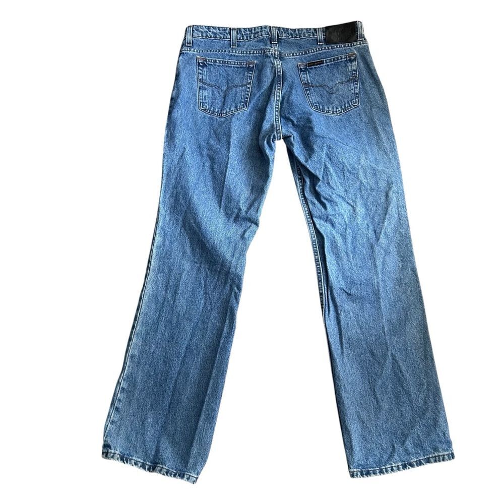 HARLEY-DAVIDSON Straight leg mid-rise Denim Jeans - Size 14 - Picture 3 of 7